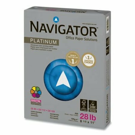 SOPORCEL NORTH AMERICA Navigator, PLATINUM PAPER, 99 BRIGHT, 28LB, 8.5 X 11, WHITE, 500/REAM NPL1128